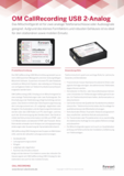 Datenblatt: OfficeMaster CallRecording USB 2 Analog